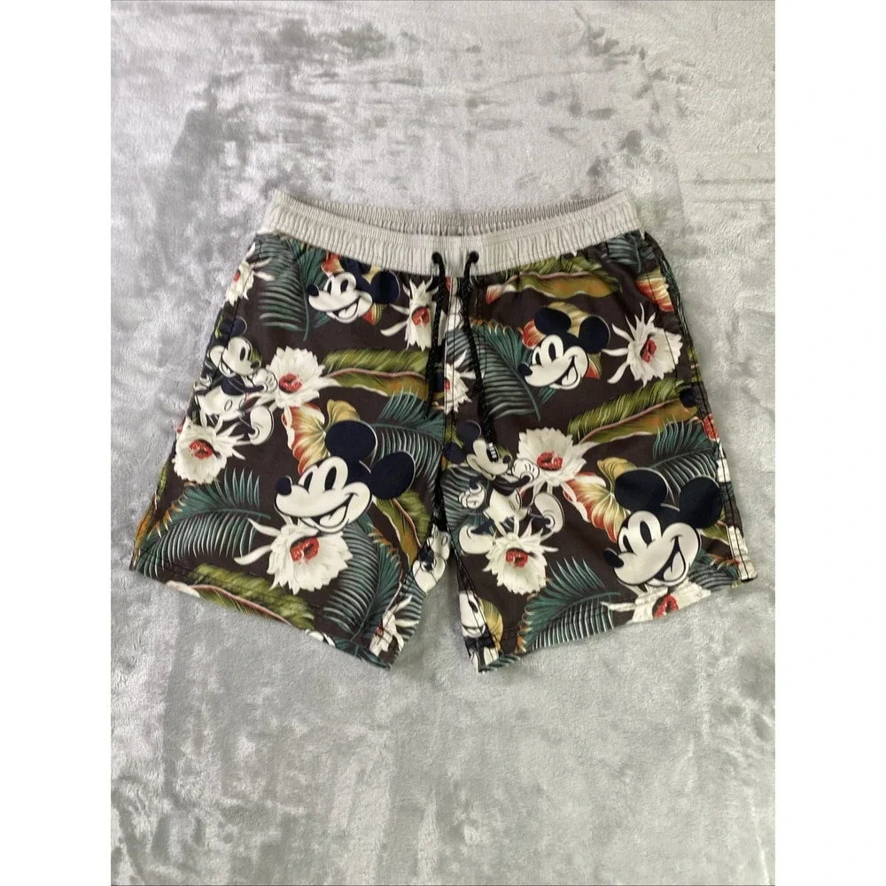 Disney Neff Mickey Aloha Hot Tub Board Shorts Men S Muticolor 17 Inch Swim Beach